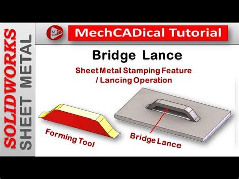 sheet metal bridge lance|design a lance tool.